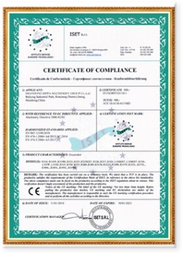 Certificate of conformity