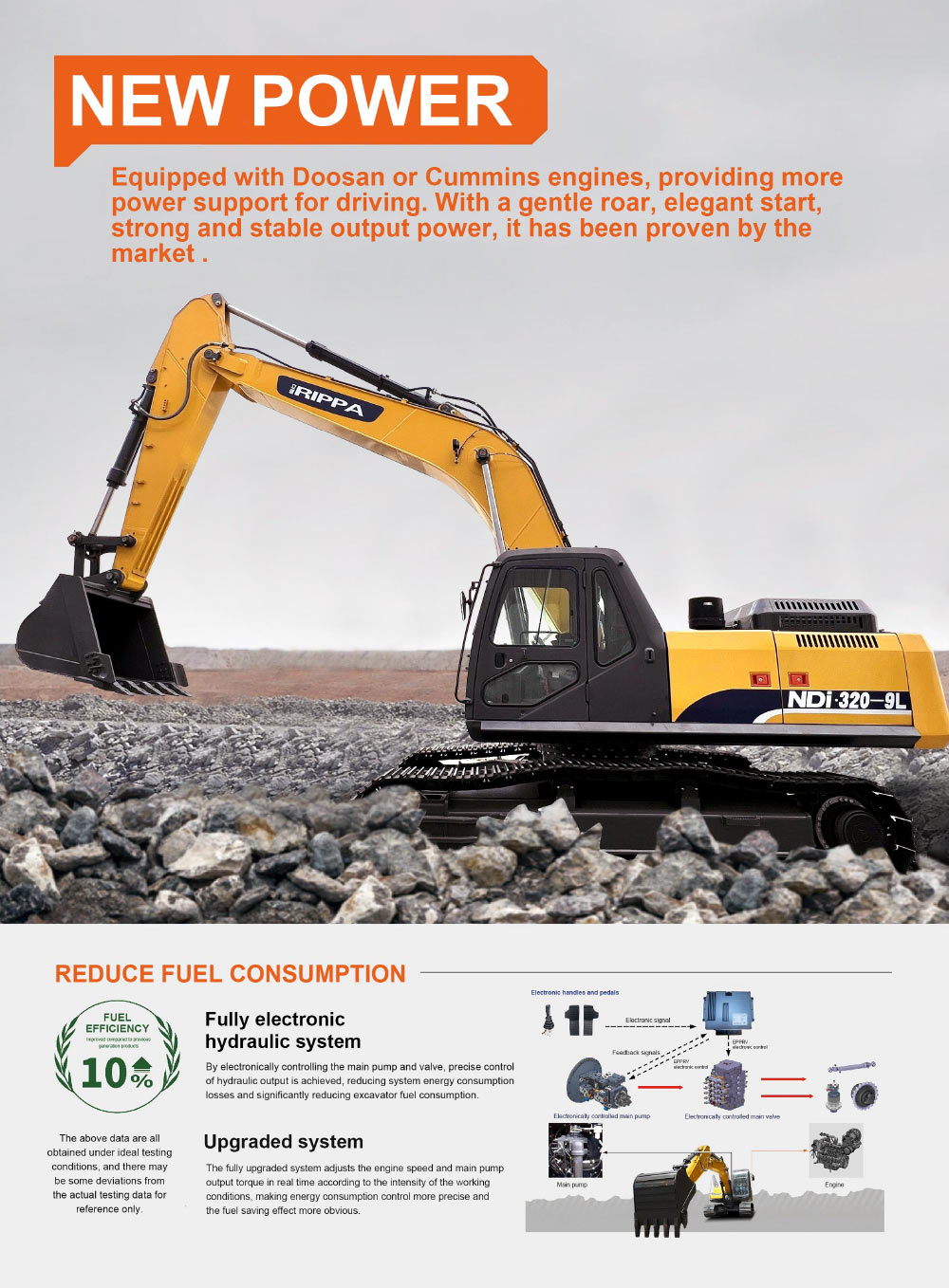 NDI 320 Large excavator