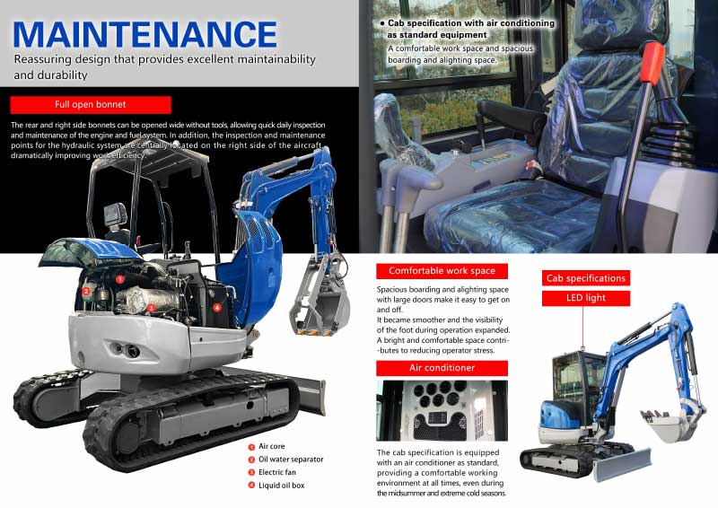 Mini excavator 3.5 tons